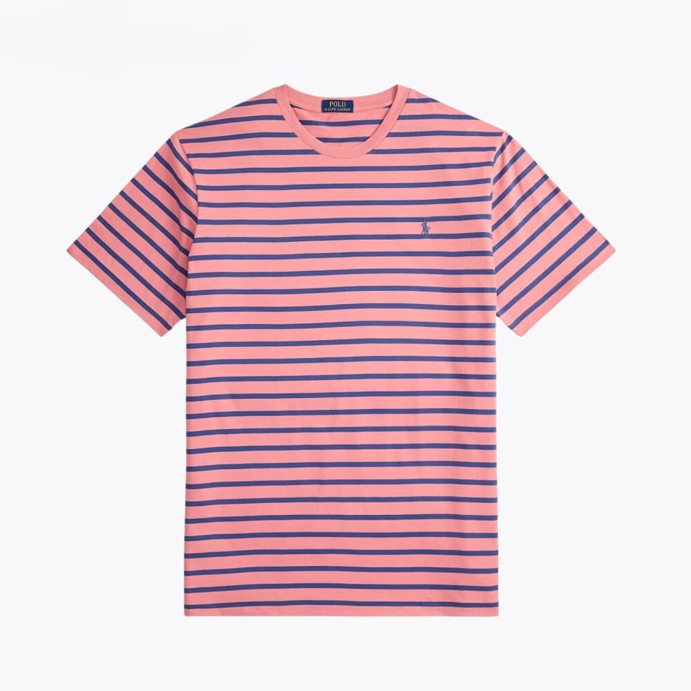 Striped Jersey Crewneck T-Shirt