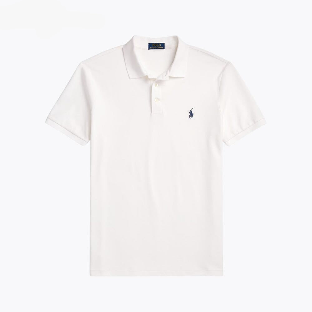Custom Slim Fit Stretch Mesh Polo Shirt