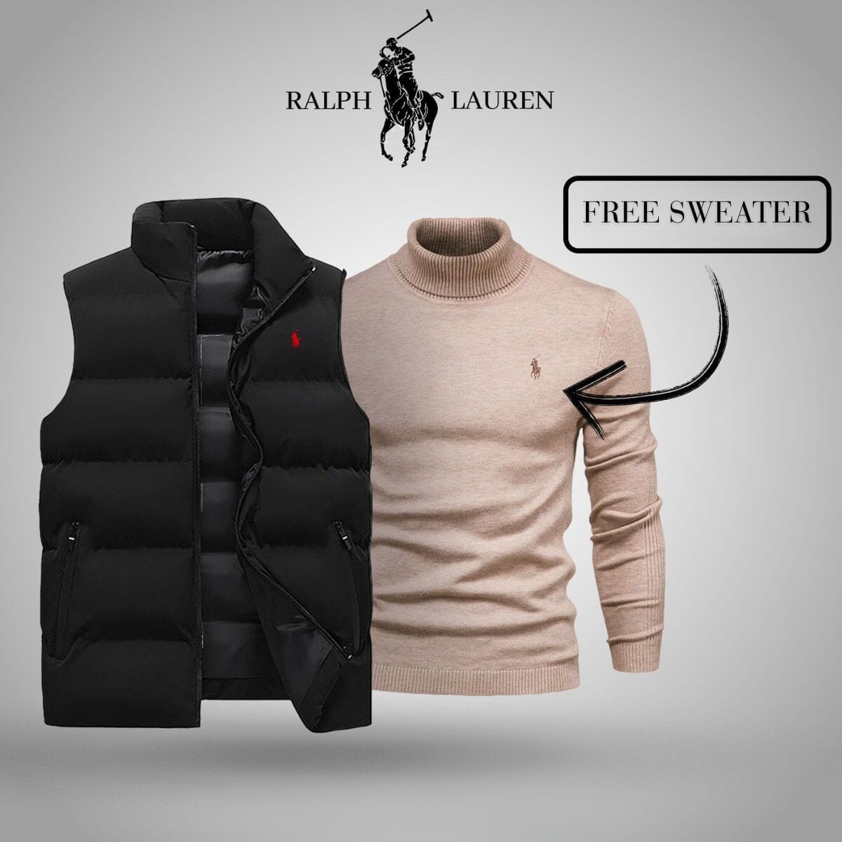 RL Vest + Exclusive Free Sweater (CLEARANCE)
