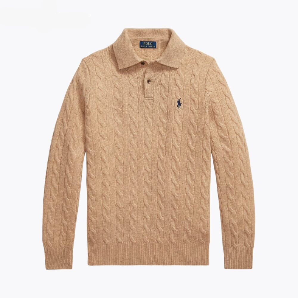 Wool–Cashmere Cable-Knit Jumper