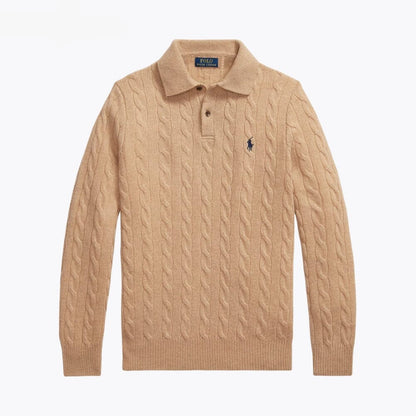 Wool–Cashmere Cable-Knit Jumper
