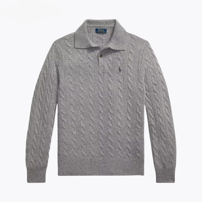 Wool–Cashmere Cable-Knit Jumper